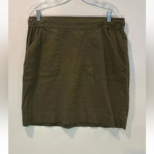 Sherpa Adventure Gear Green Organic Cotton Hemp Blend‎ Skirt Womens Large (1583)
